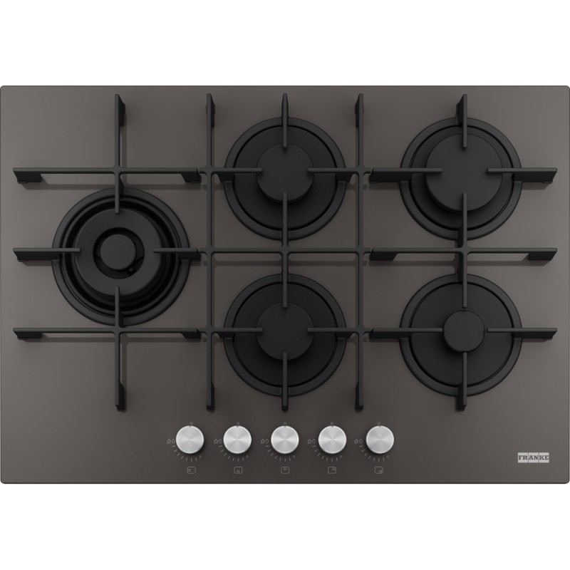106.0734.779 Franke: Maris 750 FHMA 755 4G DCL C 106.0734.779 Plaque de cuisson à gaz 73 cm en verre gris ardoise