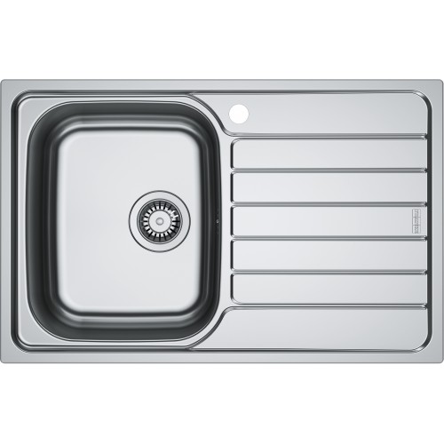 PRONTA CONSEGNA - Franke Lavello una vasca con gocciolatoio a destra Spark Incasso SKX 611-78 101.0712.130 finitura inox satinato da 78x50 cm