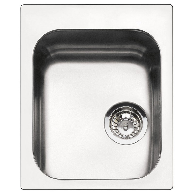 VS34/P3 Évier Smeg VS34-P3 à une cuve, finition inox, 42 cm