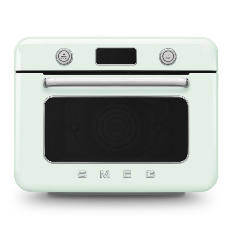 COF01PGEU Four à vapeur de comptoir Smeg COF01PGEU de 50 cm avec finition vert pastel