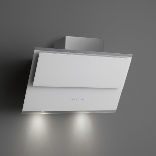 Falmec hotte murale 90 cm Verso NRS finition verre blanc