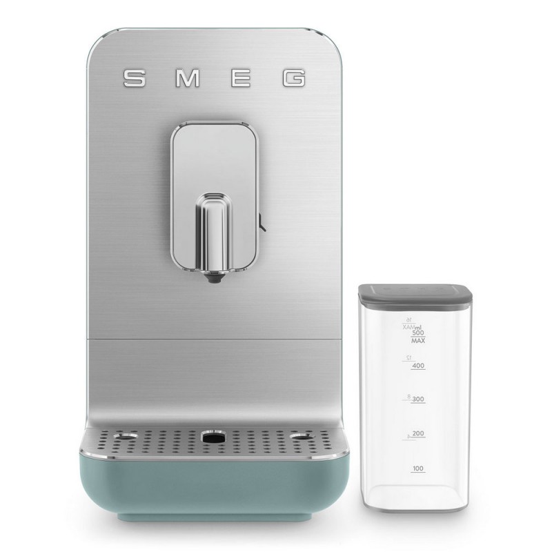 BCC13EGMEU Machine à café automatique Smeg BCC13EGMEU avec système de lait, finition vert émeraude
