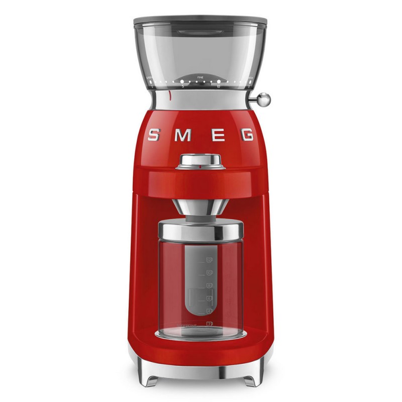CGF03RDEU Smeg CGF03RDEU multifunction coffee grinder with red finish