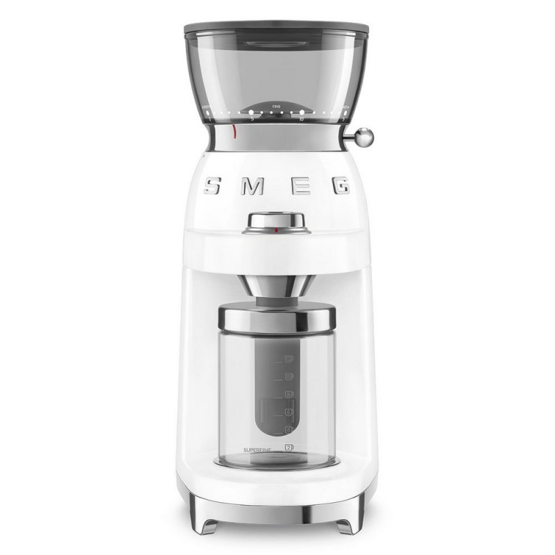 CGF03WHEU Moulin à café multifonction Smeg CGF03WHEU, finition blanche