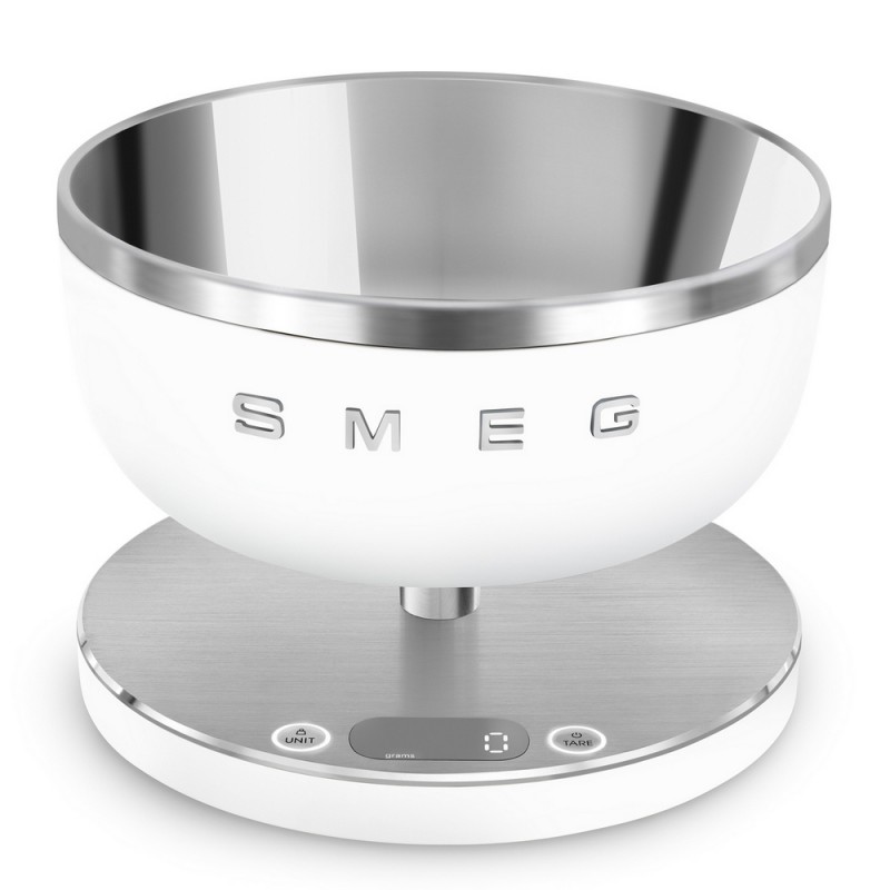 KSC01WHMWW Balance de cuisine numérique Smeg KSC01WHMWW, finition blanche