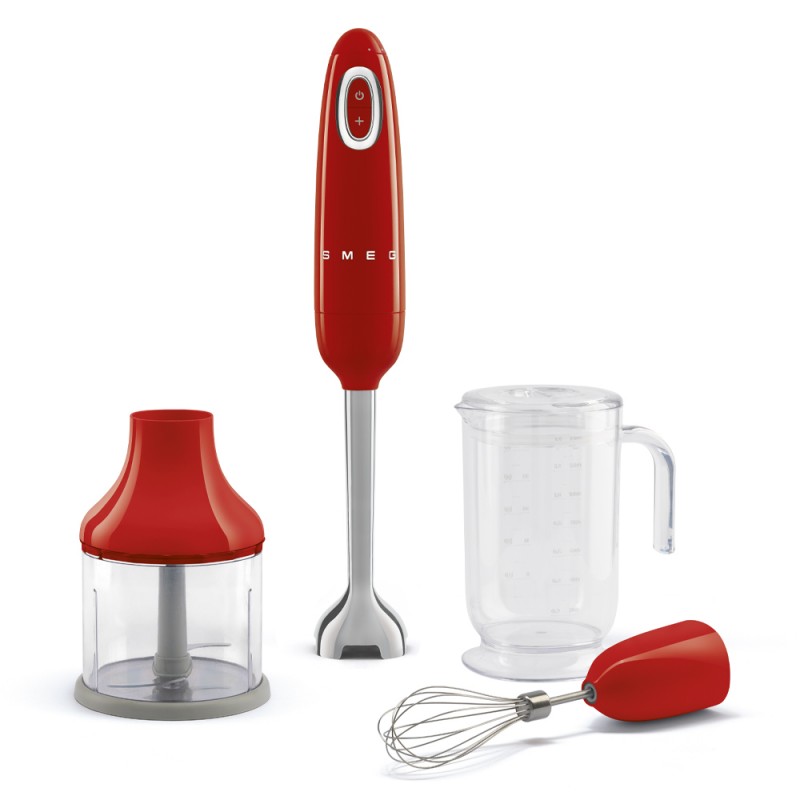 HBF03RDEU Smeg HBF03RDEU Hand Blender, Red Finish - Includes Accessories