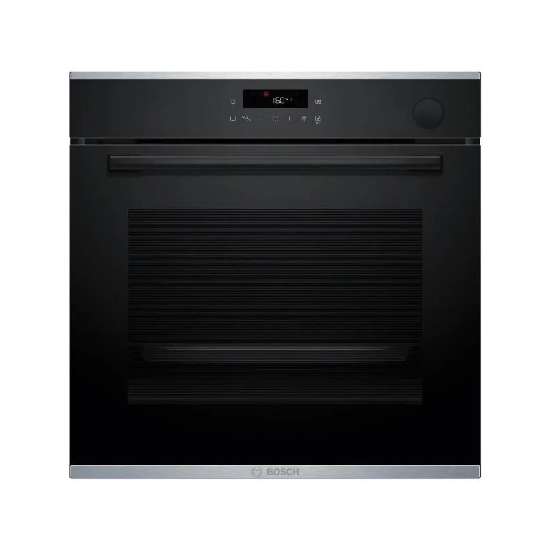 HRG212BB3 Horno de vapor empotrable Bosch HRG212BB3 de 60 cm con acabado de cristal negro - Serie 4