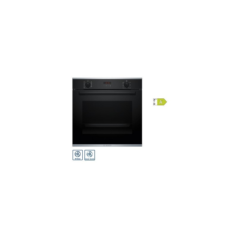 HBA274BB3F PRONTA CONSEGNA - Bosch - Forno pirolitico da incasso HBA274BB3F finitura vetro nero da 60 cm - Serie 4