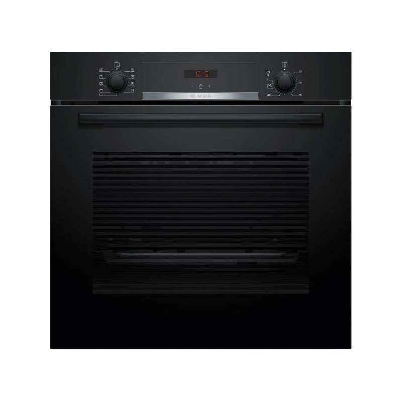 HBA534EB3 Bosch HBA534EB3 60cm Built-in Oven with Black Glass Finish - Series 4