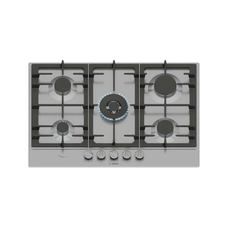 PCQ7A5I95 Plaque de cuisson à gaz Bosch PCQ7A5I95 75 cm en acier inoxydable - Série 6