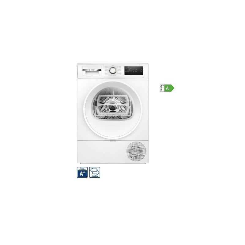 WTH8521EII Sèche-linge à pompe à chaleur Bosch - WTH8521EII 60 cm, pose libre, blanc - Série 4