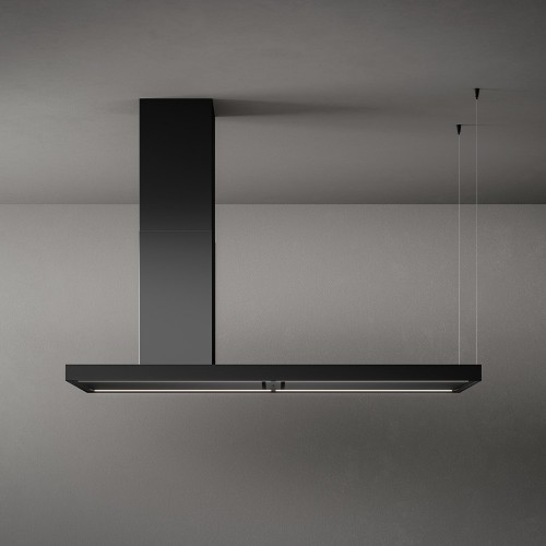 Falmec Hotte îlot Elle finition noir mat 180 cm