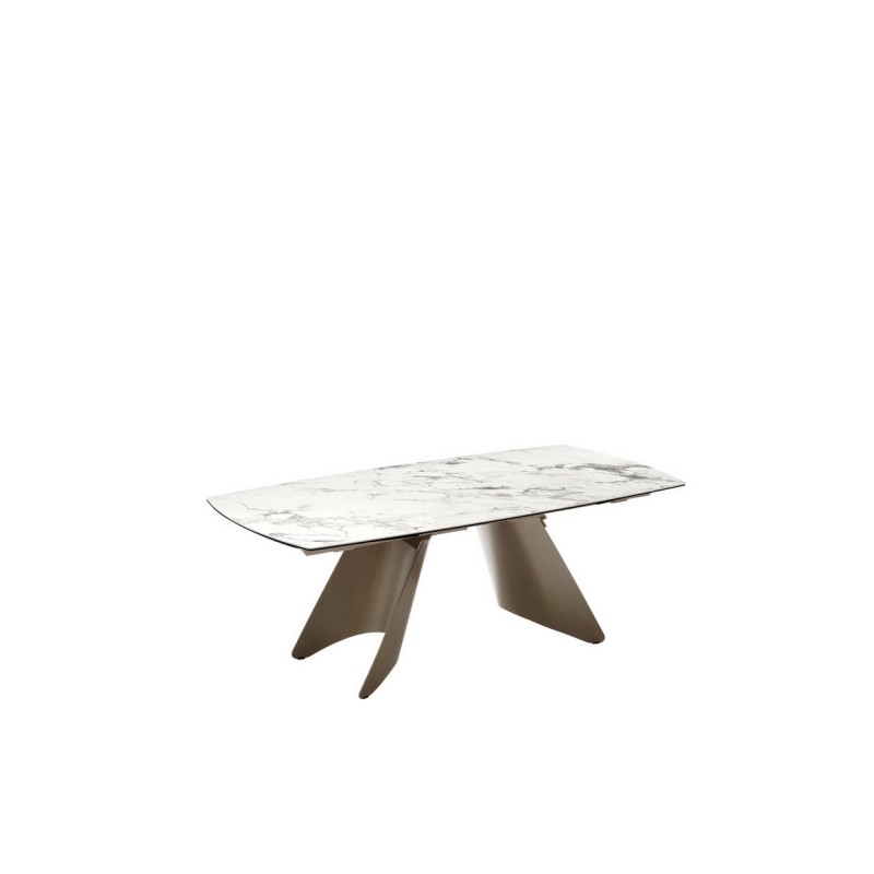 CB/4865-S 200 Mesa extensible Connubia Orion CB4865-S 200 con estructura metálica y tablero cerámico de 200 (295) x 100 cm.