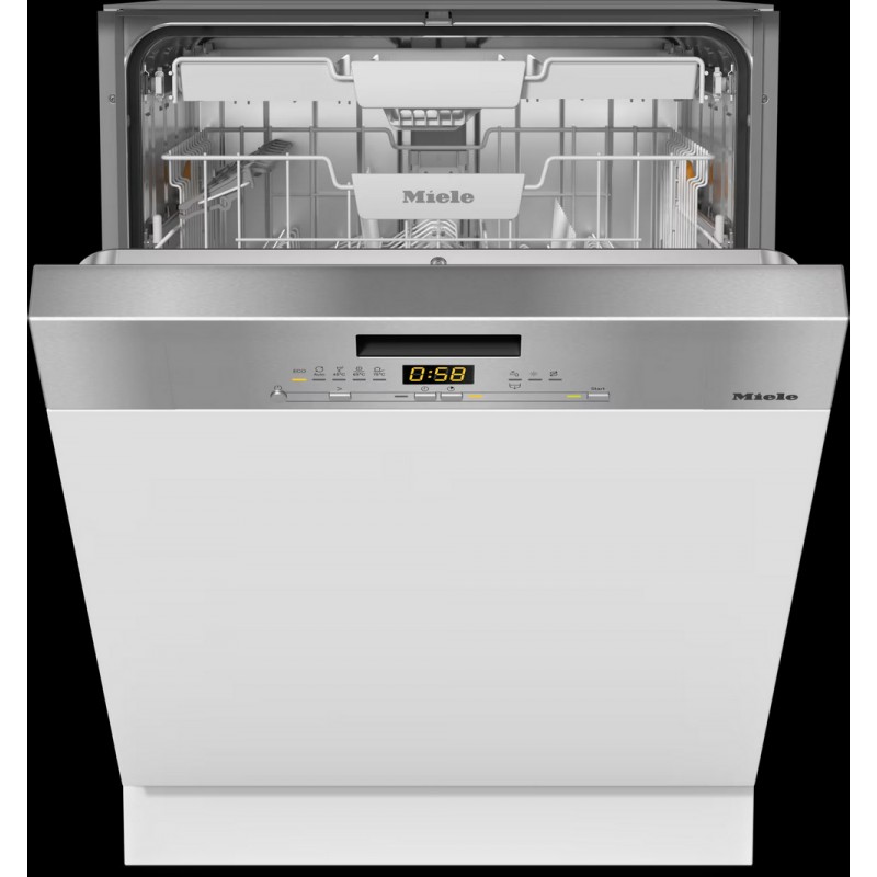 G 5611 SCi CLST Lave-vaisselle entièrement intégrable Miele G 5611 SCi CLST avec façade en acier inoxydable de 60 cm