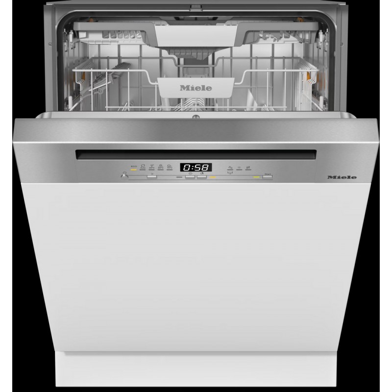 G 5811 SCI CLST Lave-vaisselle entièrement intégrable Miele G 5811 SCI CLST avec façade en acier inoxydable de 60 cm
