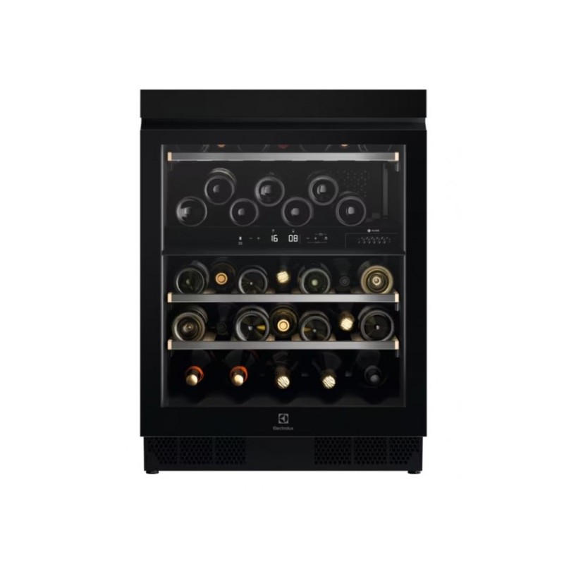 EWUD140B8B Electrolux | Cave à vin encastrable EWUD140B8B de 60 cm avec finition Intuit Matt et finition noire mate