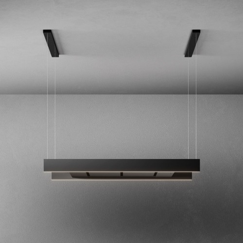 Falmec Hotte îlot finition noir clair 120 cm