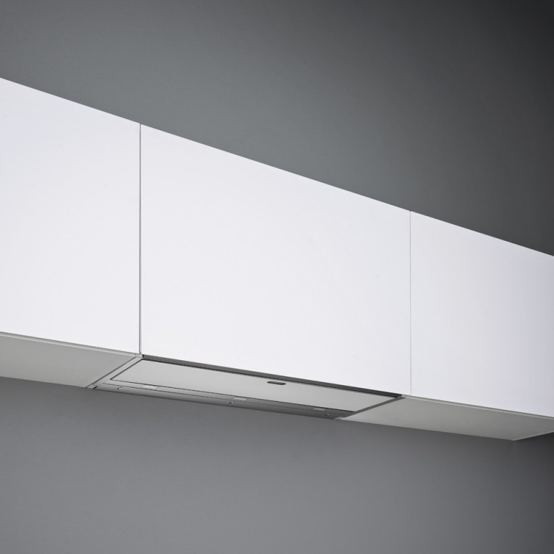  Falmec Built-in hood Move 120 cm stainless steel and white glass finish