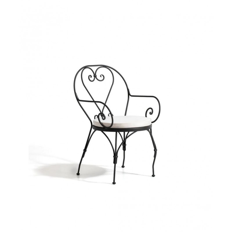 AURORA AUPOLG Fauteuil en fer Aurora d'Unopiù - Avec ou sans coussin