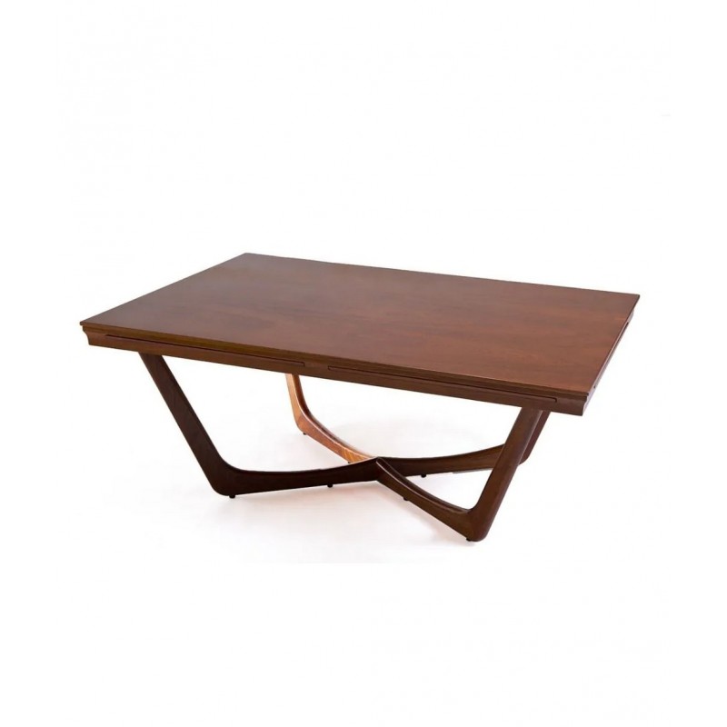 C EST LA VIE BOMOTF Mesa fija Unopiù C'EST LA VIE en caoba 150x80 cm - Con tableros extraíbles