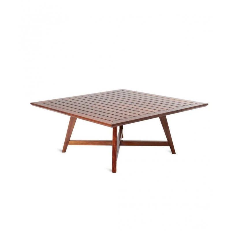 C EST LA VIE BOMOTAVQ Unopiù C'EST LA VIE fixed table in mahogany 130x130 cm