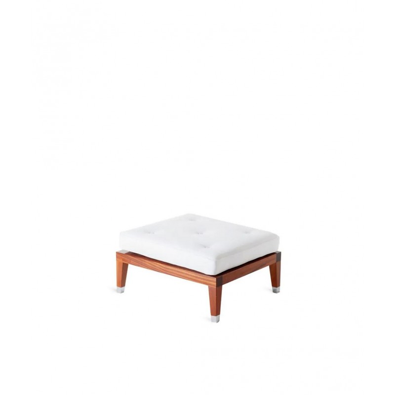 C EST LA VIE BOMOTB+CUBOMOTB Table basse Unopiù C'EST LA VIE en acajou, 68x82 cm - Avec coussin pour utilisation en pouf