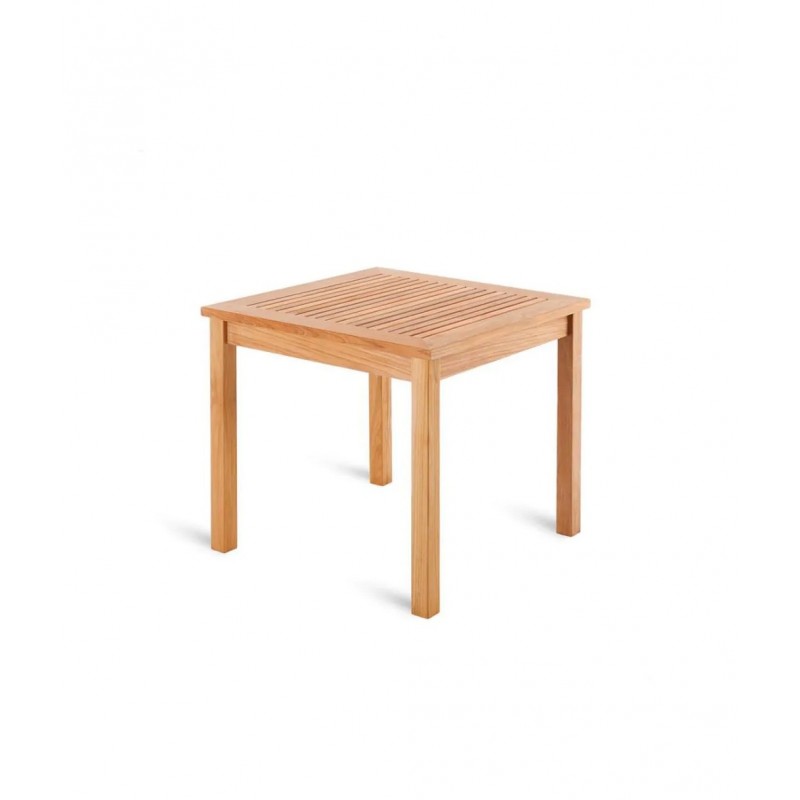 CHELSEA LOTAVQ Unopiù CHELSEA fixed table in teak wood, 80x80 cm