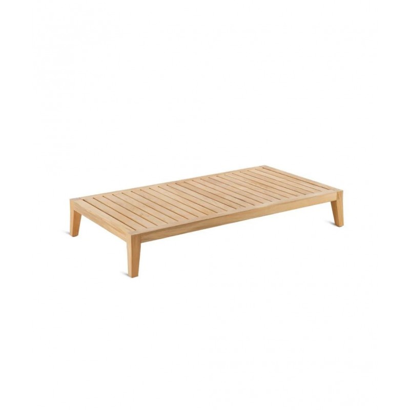 SYNTHESIS SYTABR Table basse fixe en teck Unopiù SYNTHESIS 155x85 cm