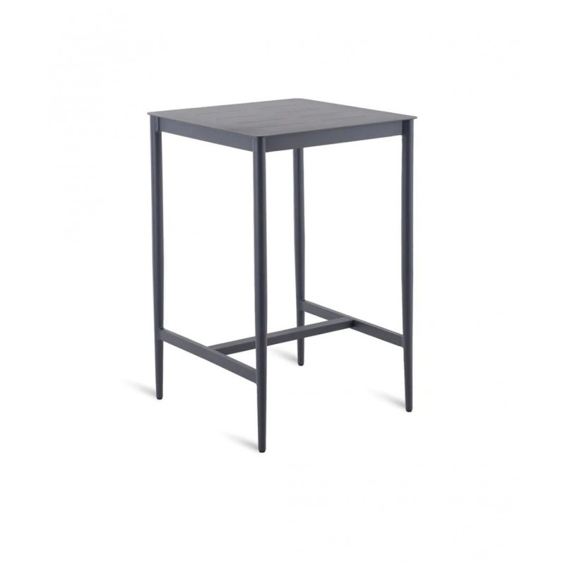 LUCE LUNTABAQUB_LUNTABAQUG Unopiù LUCE fixed high table in aluminium 70x70 cm