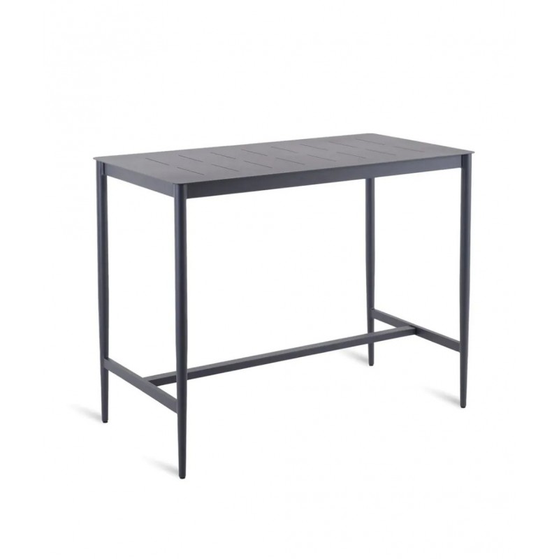 LUCE LUNTABAREB_LUNTABAREG Table haute fixe Unopiù LUCE en aluminium 135x70 cm