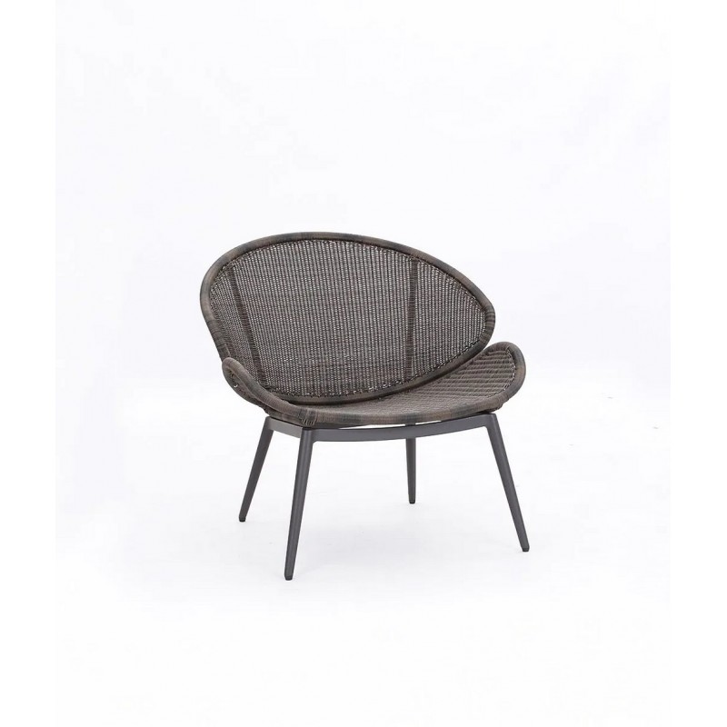 NACRE NASEDGR Fauteuil Unopiù NACRE avec structure en aluminium et assise en fibre synthétique WaProLace