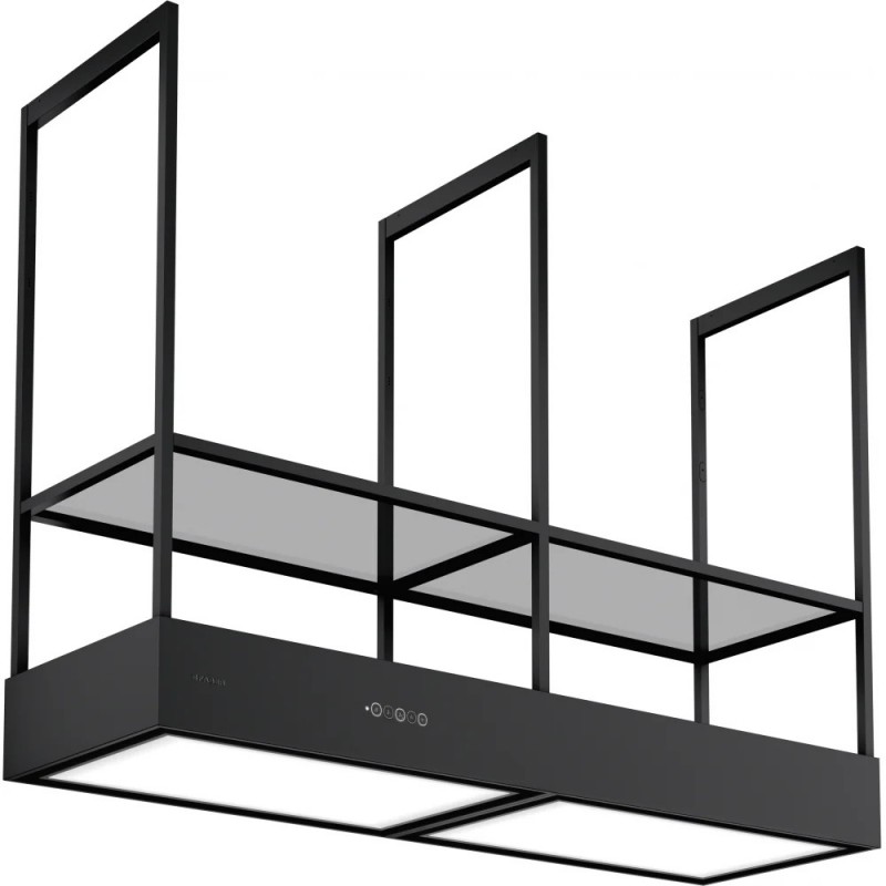 335.0727.000 Hotte aspirante îlot filtrante Faber T-SHELF EVOLUTION BK MATT KL F160 335.0727.000, 160 cm, finition noir mat