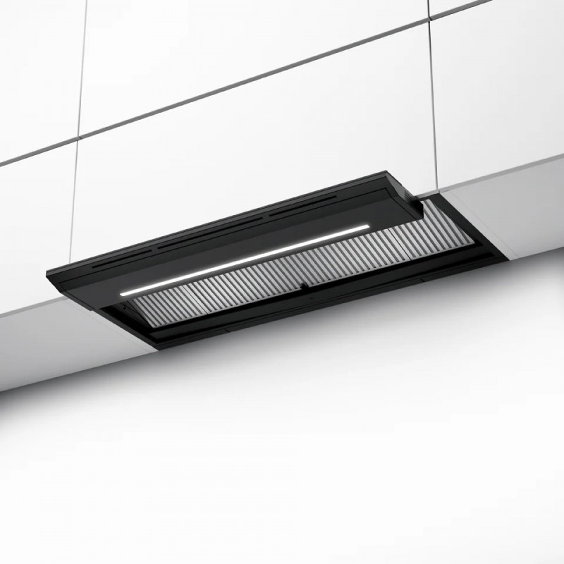 305.0736.210 PRONTA CONSEGNA - Faber Cappa da incasso IN-NOVA ZERO DRIP EXTREME BK MATT A120 305.0736.210 finitura nero opaco da 120 cm