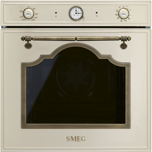 Smeg Forno pirolitico termoventilato SFP67C1TPO finitura panna e ottone da 60 cm