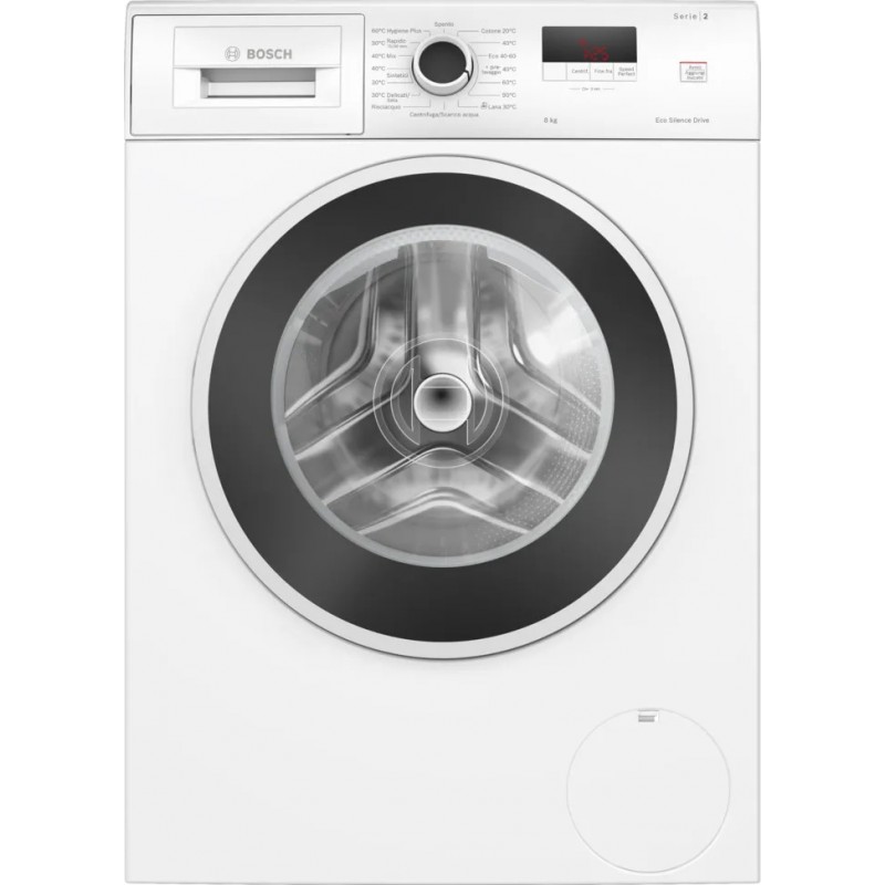 WGE03200IT#EG Lave-linge frontal Bosch WGE 03200 IT 60 cm, finition noir/blanc - Série 2