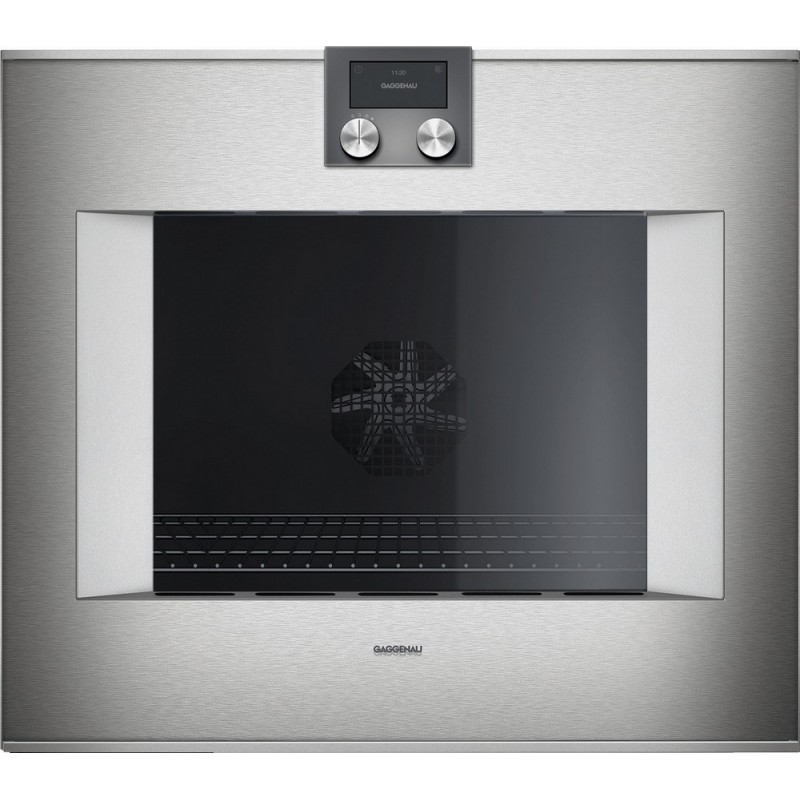 PRONTA CONSEGNA - Gaggenau Forno pirolitico con cerniere a destra da incasso BO480112 finitura acciaio inox da 76 cm
