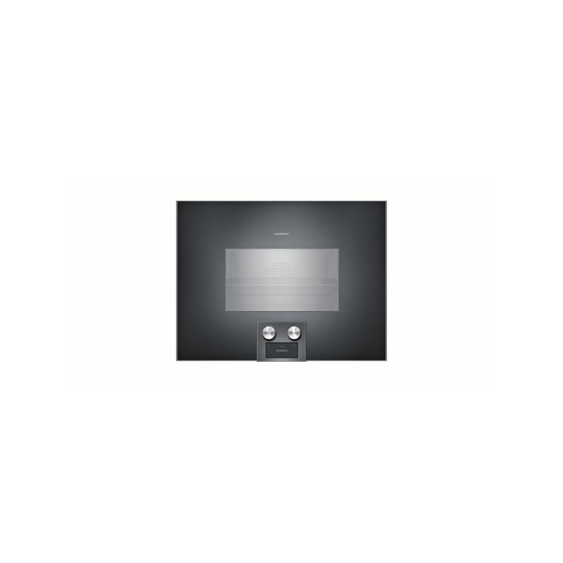  Horno combinado de vapor Gaggenau BS475102 de 60 cm, empotrable, con bisagra a la izquierda y montaje inferior, en acabado an