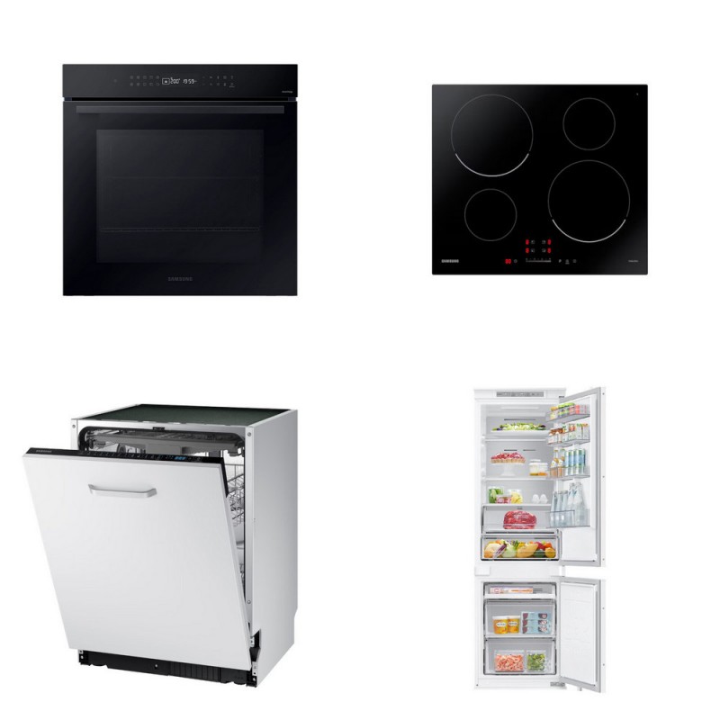 Samsung Kitchen Appliance Package (Oven + Induction Hob + Dishwasher + Refrigerator)