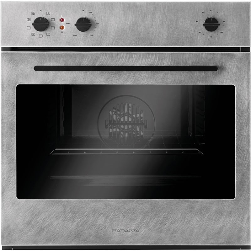 1FUOM Horno empotrable multifunción Barazza Unique One 1FUOM, acabado en acero inoxidable vintage, 60 cm