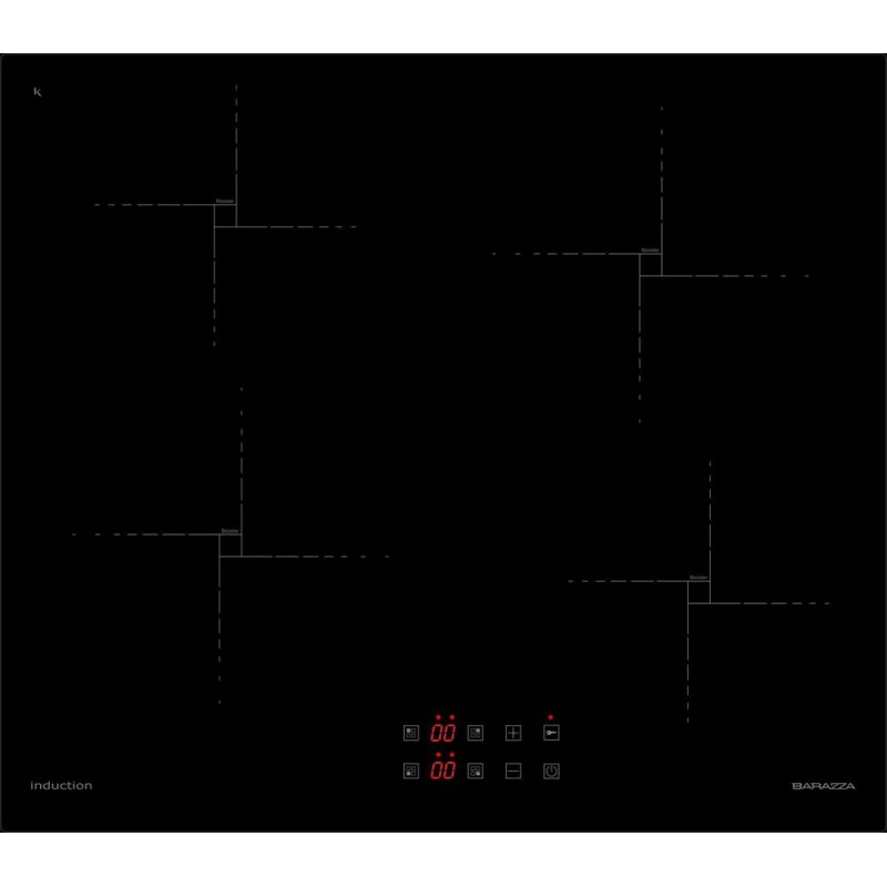 1PIDGP6N Barazza Piano cottura a induzione Green Plus 1PIDGP6N in vetroceramica nero da 60 cm - PROMOZIONE ATTIVA FINO AL 10/09