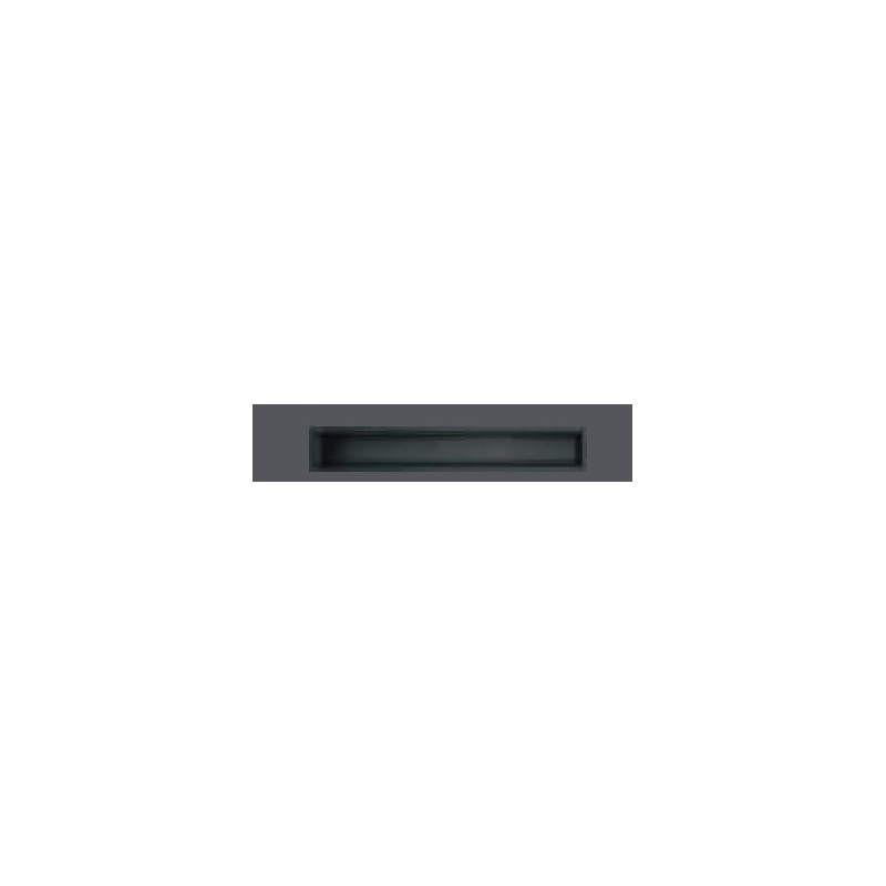 1CI127N Canal Barazza 1CI127N de 120 cm, acero inoxidable negro mate.