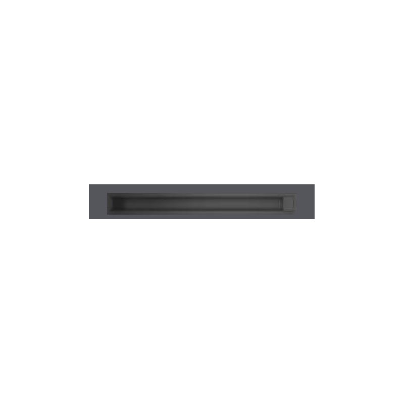 1CI187N Barazza Canale attrezzato 1CI187N in acciaio inox nero opaco da 180 cm