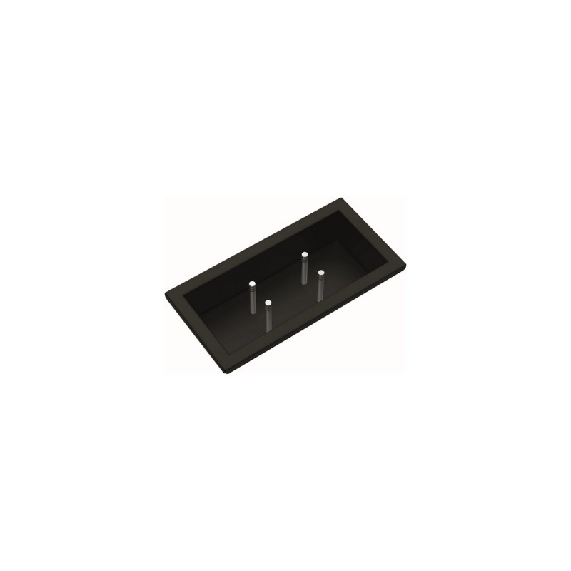 1CSPFN Barazza 1CSPFN matt black stainless steel dish drainer with pegs, 28 cm
