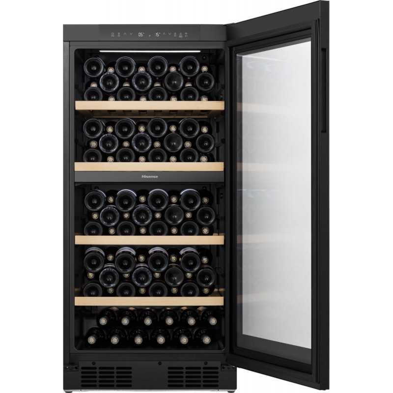 RW3N230GELF Hisense: RW3N230GELF 60cm freestanding wine cellar in black finish