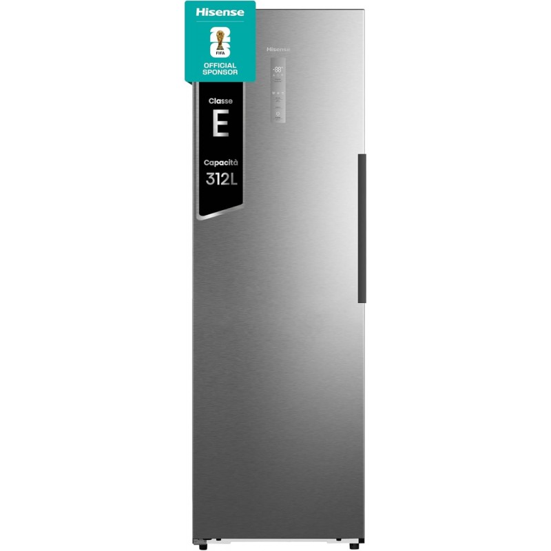 FT3K310SEIE Hisense: FT3K310SEIE 60cm freestanding single-door freezer in stainless steel