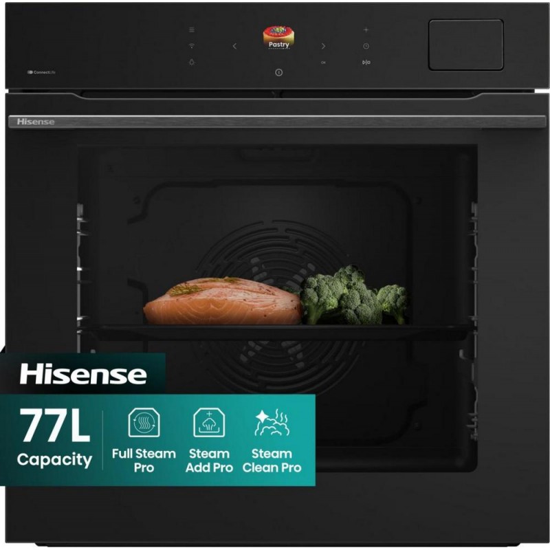 BFS615S8B Hisense BFS615S8B 60cm Built-in Steam Oven in Black