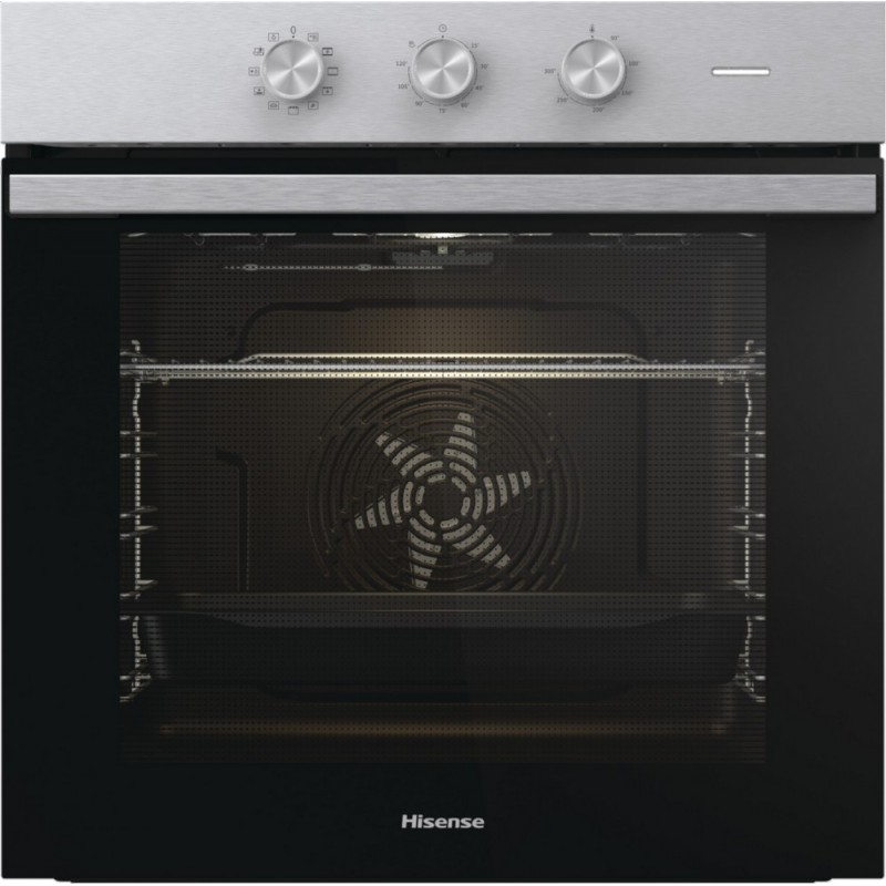 BIV62111AX Four à chaleur tournante encastrable Hisense: BIV62111AX 60 cm, finition inox/noir