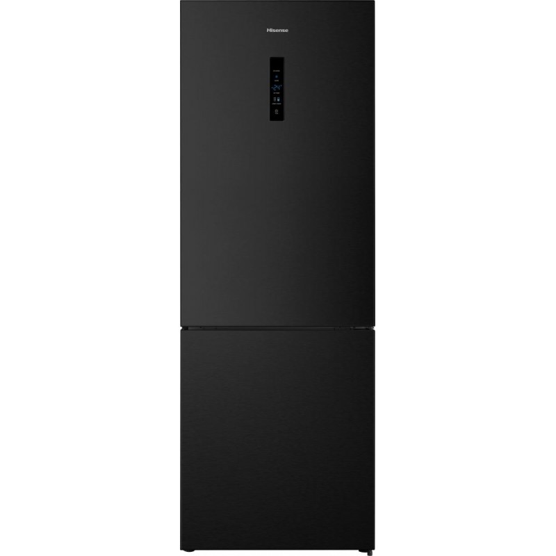 RB645N4BFE PRONTA CONSEGNA - Hisense: Frigorifero combinato a libera installazione RB645N4BFE finitura nero da 70 cm