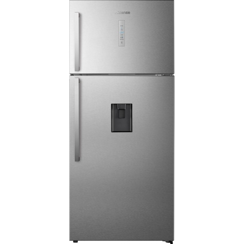 RT728N4WCE Réfrigérateur Hisense: RT728N4WCE 79 cm à double porte, pose libre, en acier inoxydable
