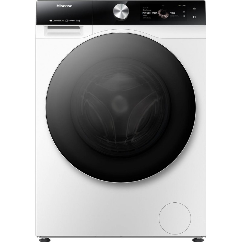 WF7S1247BW Hisense: Lavatrice a libera installazione WF7S1247BW finitura bianco da 60 cm